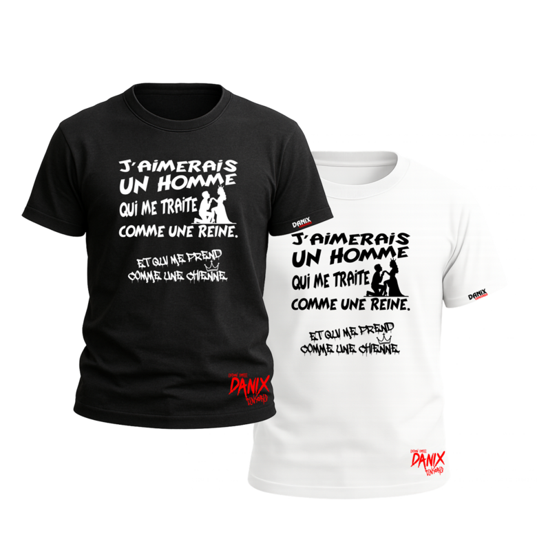 Tshirt J'aimerais un homme V2 ... [DANIX CENSORED]